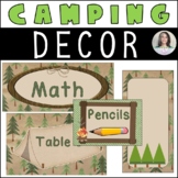 Camping/Outdoors Themed Classroom Décor -  bears, green, b