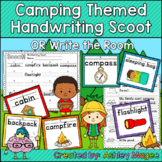 Camping Themed Handwriting Scoot and/or Write the Room (Ta