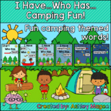 Camping Themed I Have Who has Game with Camping Words