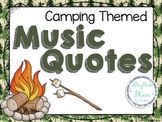 Camping Themed Music Quote Posters