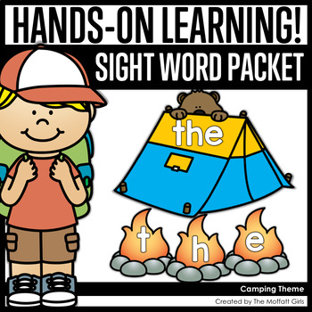 Preview of Camping Themed Sight Word Packet