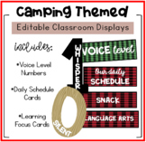 Camping Themed Displays (Schedule Cards, Voice Level Chart