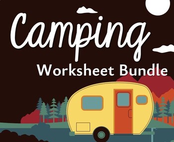 Preview of Camping-Themed Worksheet Bundle
