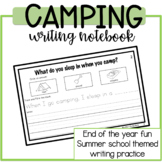 Camping Themed Writing Notebook | Extended School Year (ESY) 