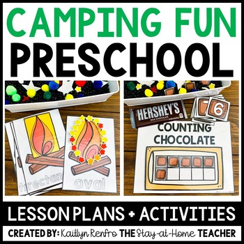 Preview of Camping Summer Toddler Activities Homeschool Preschool Curriculum & Lesson Plans