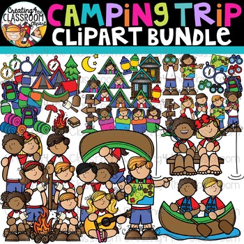 Preview of Camping Trip Clipart Bundle {Camping Clipart}