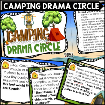 Preview of Camping Trip Drama Circle Activity