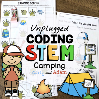 Preview of Camping Unplugged Coding Activity