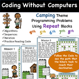 Camping Unplugged Coding Problems