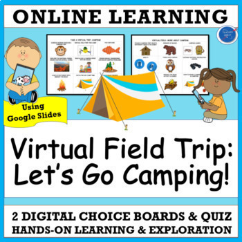 Preview of Camping Virtual Field Trip Activity | National Park Summer End of the Year