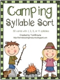 Camping Words Syllable Sort