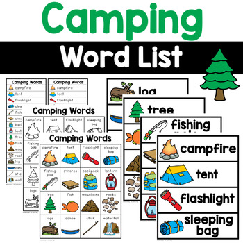 Camping Vocabulary in English - Camping Equipment Words