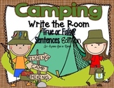 Camping Write the Room - True or False Sentences