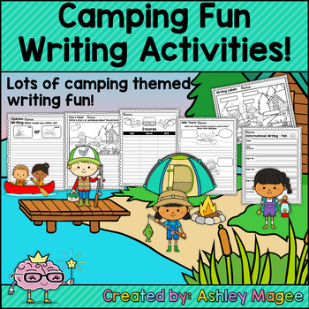 Preview of Camping Writing Activities for centers, small groups, whole class, or sub days!
