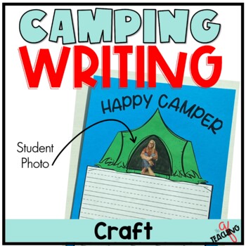 Preview of Camping Crafivity for 2nd 3rd, Low Prep Printable Writing Activity