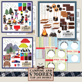 Camping and S'Mores Clip Art Bundle