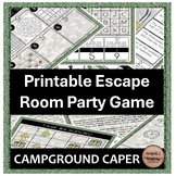 Campout Caper Printable Escape Room Party Game