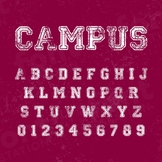 Campus Font | Varsity Letters | FontStation