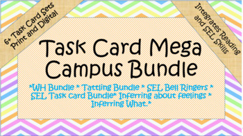 Preview of Campus License- Task Card Mega Bundle:  364+ Task cards