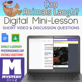 Preview of Can Animals Laugh? Mystery Doug - Distance Learning