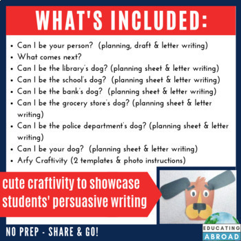 Can I Be Your Dog Creative Writing Companion Pack For Google Classroom