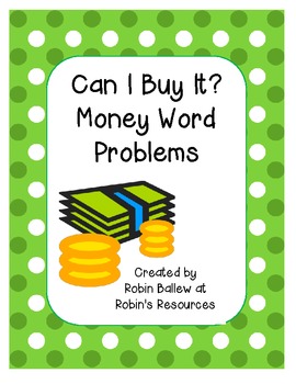 Preview of Can I Buy It? Money Word problems