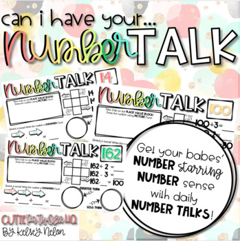 Preview of Can I Have Your NUMBER TALK {1st Grade//Set Three}