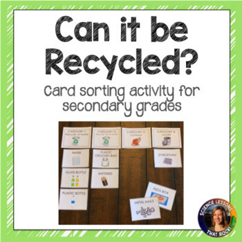 Preview of Recycling Card Sorting Activity