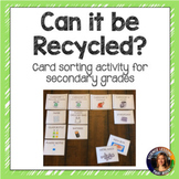 Recycling Card Sorting Activity