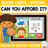Can You Afford It? - Counting Money - Boom Cards - Distanc