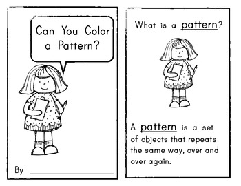 Download Can You Color A Pattern? Emergent Reader / Math Patterning Skills