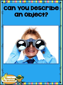 Preview of Can You Describe an Object? – Songbook Mp3 Digital Download, Describing Words
