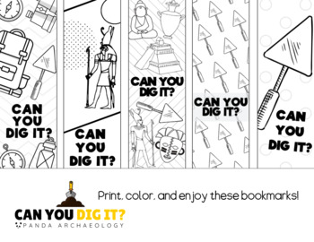 Preview of Can You Dig It? Bookmarks