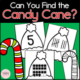 Can You Find the Candy Cane? Christmas Math Game for Kindergarten