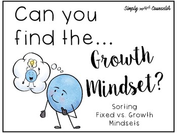 Preview of Can You Find the Growth Mindset? - Sorting Activity