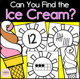 Can You Find the Ice Cream Cone? Summer Math Game for Kind