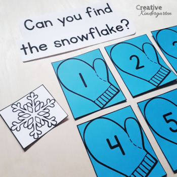 Can You Find the Snowflake? Winter Math Game for Kindergarten | TpT