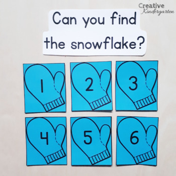 Can You Find the Snowflake? Winter Math Game for Kindergarten | TpT