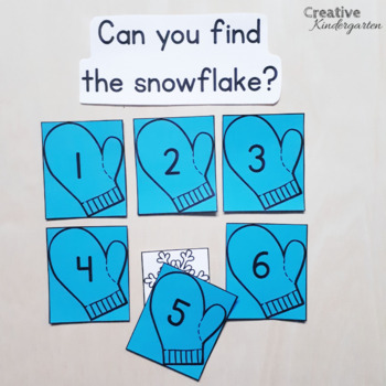 Can You Find The Snowflake? Winter Math Game For Kindergarten 