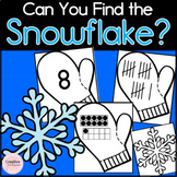 Can You Find the Snowflake? Winter Math Game for Kindergarten