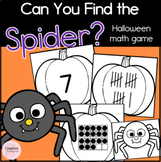 Can You Find the Spider? Halloween Math Game for Kindergarten