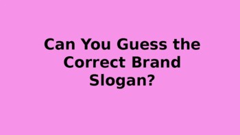 Preview of Can You Guess the Correct Brand Slogan?