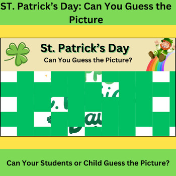 Preview of Can You Guess the Image? Celebrate St. Patrick's Day with a Fun Challenge!