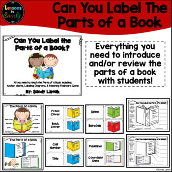 Preview of Can You Label the Parts of a Book?