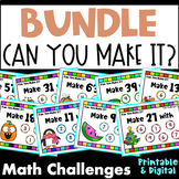 Can You Make It? Math Game Bundle: Fun Math Activities w/ 