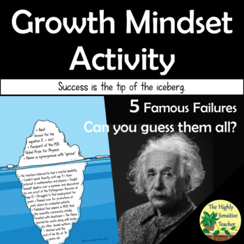Preview of Can You Name These Famous Failures? (Growth Mindset Activity for Grades 6+)