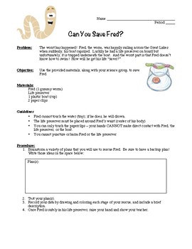 can you save fred 1st day team building activity worksheet tpt