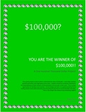 Math - Can You Spend $100,000?