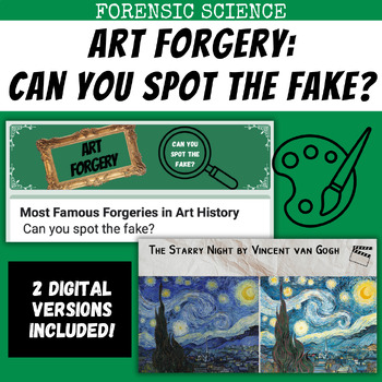 Preview of Can You Spot the Fake? Art Forgery & History activity (counterfeit unit)
