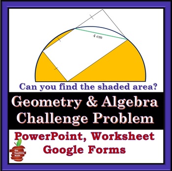 Preview of Can Your Students Find the Area? - Google Forms, PPT, Handout
